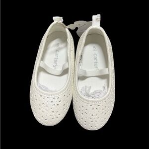 Carter's Cream Eyelet Mary Jane Dress Shoes